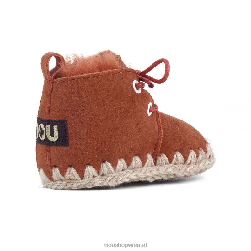 Kinder Schnürschuh für Kleinkinder Mou P660X825 Ingwer