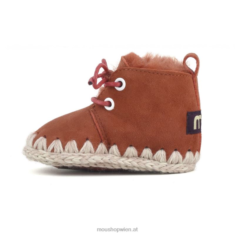 Kinder Schnürschuh für Kleinkinder Mou P660X825 Ingwer