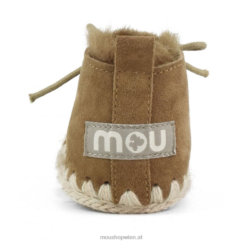 Kinder Schnürschuh für Kleinkinder Mou P660X826 Cognac