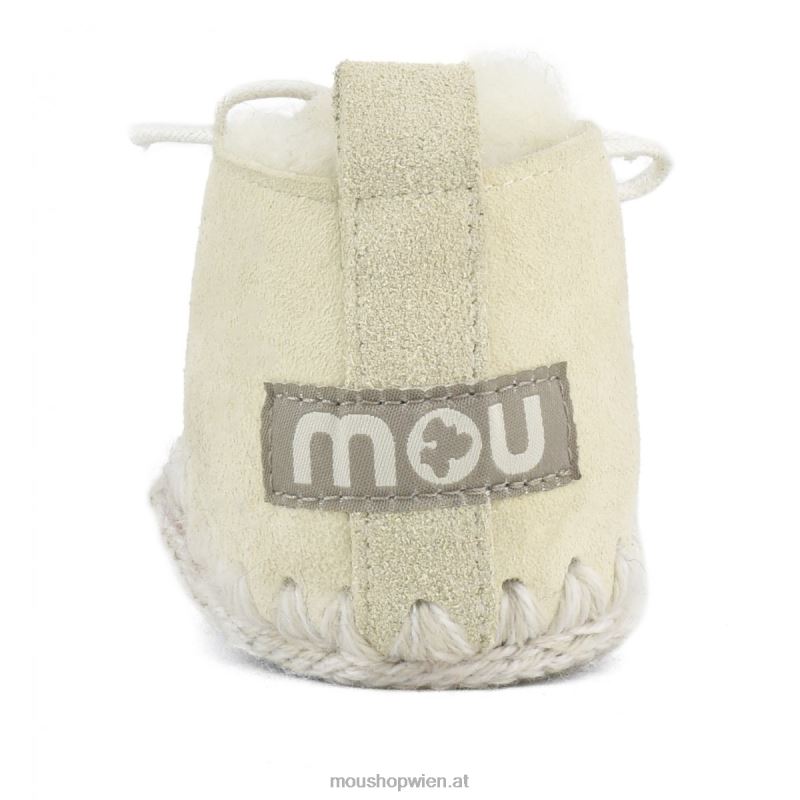 Kinder Schnürschuh für Kleinkinder Mou P660X827 Vanille