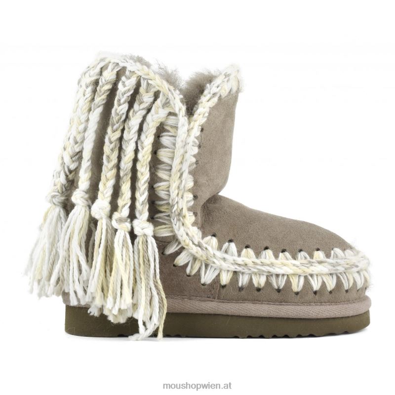 Kinder Zöpfe aus Eskimowolle Mou P660X836 Elefantengrau