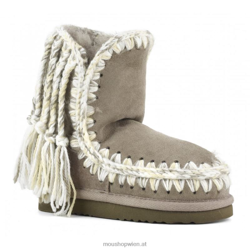 Kinder Zöpfe aus Eskimowolle Mou P660X836 Elefantengrau