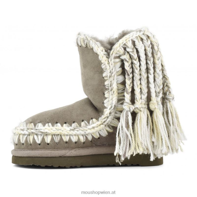 Kinder Zöpfe aus Eskimowolle Mou P660X836 Elefantengrau