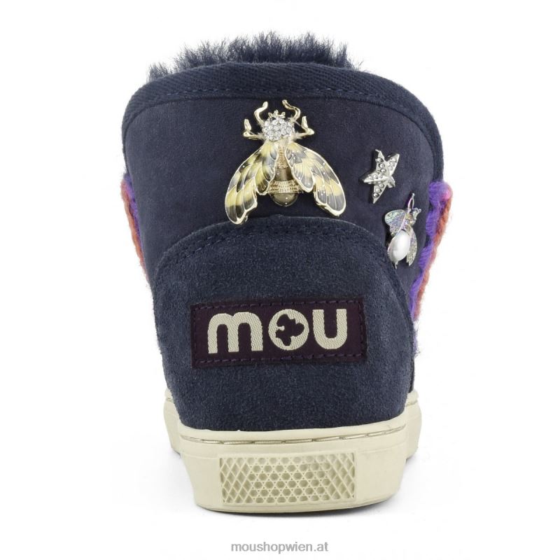 Kinder Eskimo-Sneaker mit gemischten Accessoires Mou P660X811 Abgrund