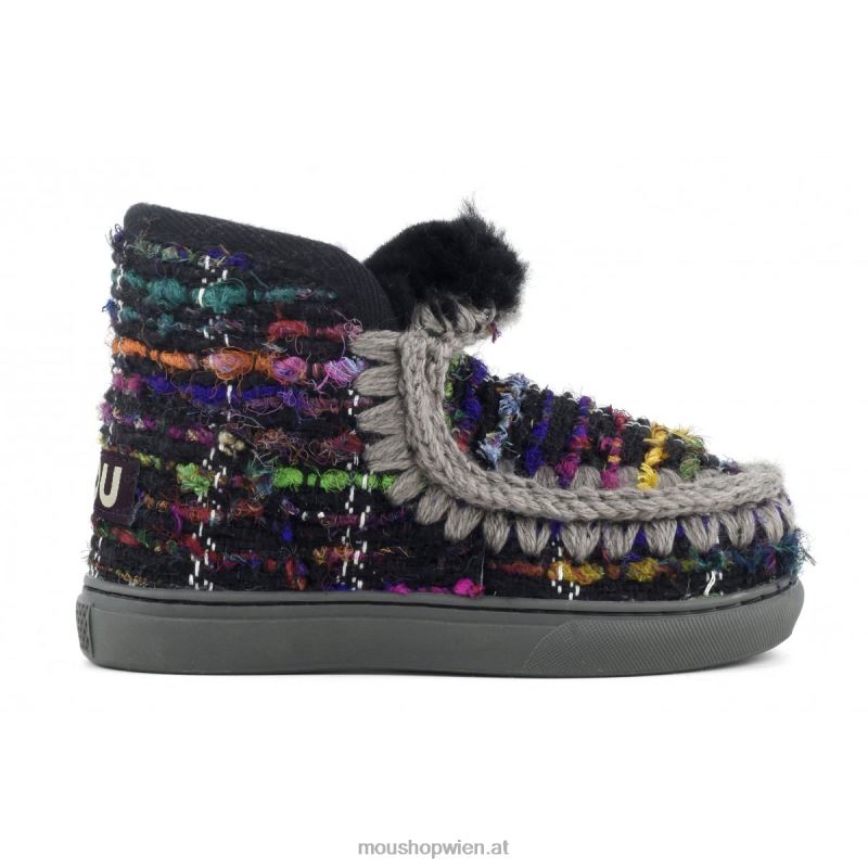 Kinder Eskimo-Sneaker, persisch gewebt Mou P660X807 persisch gewebt schwarz