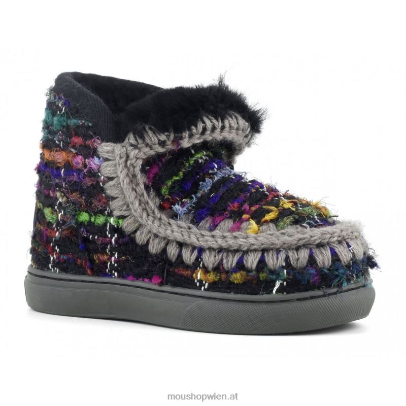 Kinder Eskimo-Sneaker, persisch gewebt Mou P660X807 persisch gewebt schwarz