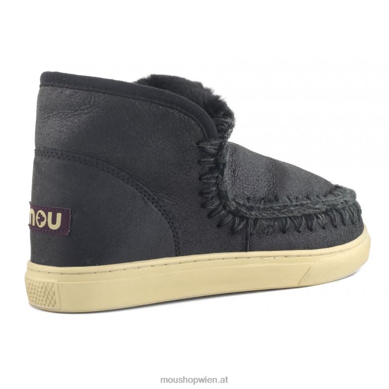 Männer Eskimo-Sneaker Mou P660X776 rissig schwarz/grau