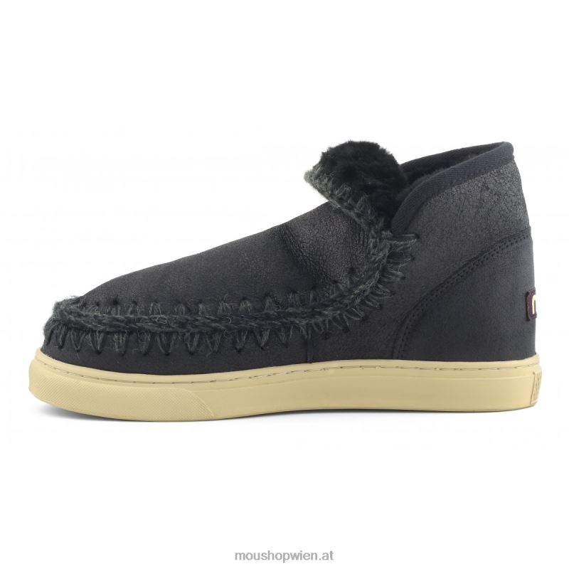 Männer Eskimo-Sneaker Mou P660X776 rissig schwarz/grau