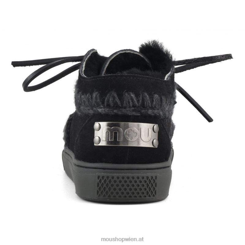 Männer Eskimo-Sneaker zum Schnüren Mou P660X767 Schwarz