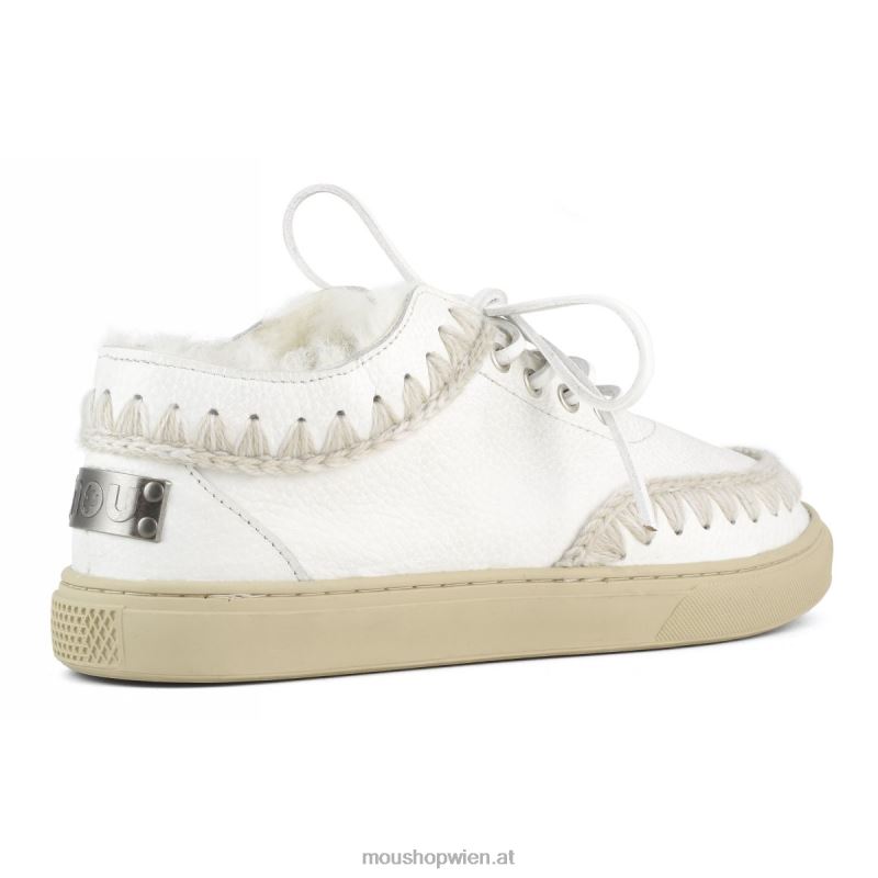 Männer Eskimo-Sneaker zum Schnüren Mou P660X768 Wachsweiß