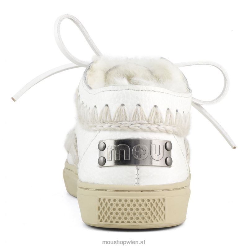 Männer Eskimo-Sneaker zum Schnüren Mou P660X768 Wachsweiß