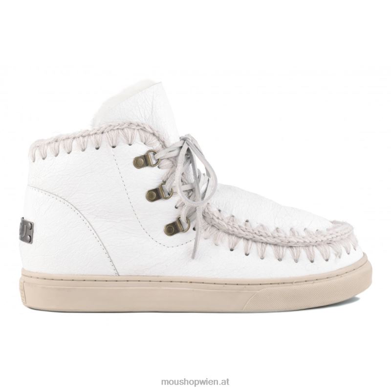 Männer Eskimo-Sneaker zum Schnüren Mou P660X775 Wachsweiß