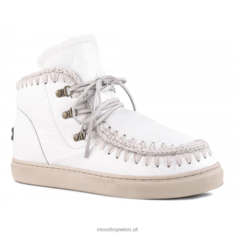 Männer Eskimo-Sneaker zum Schnüren Mou P660X775 Wachsweiß