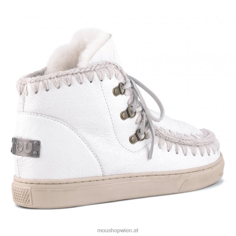 Männer Eskimo-Sneaker zum Schnüren Mou P660X775 Wachsweiß