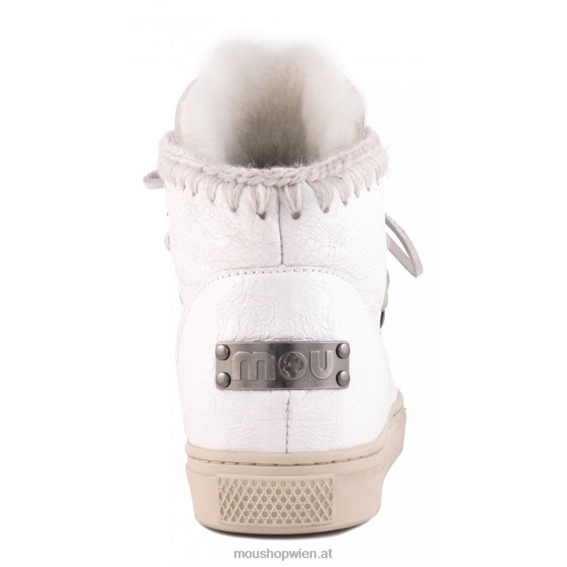 Männer Eskimo-Sneaker zum Schnüren Mou P660X775 Wachsweiß