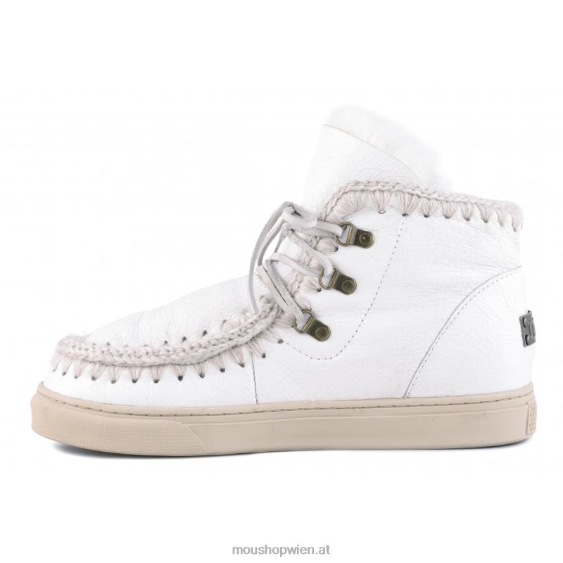 Männer Eskimo-Sneaker zum Schnüren Mou P660X775 Wachsweiß